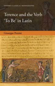 Book cover: two people gesturing towards eachother; text reads: Terence and the verb to be in latin