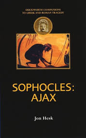 book cover: silhouette of person crouching; text reads: Sophocles: Ajax 